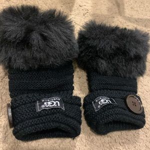 SOLD - Black UGG Fingerless Gloves